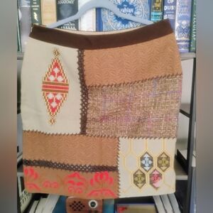 Wool Incan Ethnic Tapestry Anthropologie Tabitha Skirt